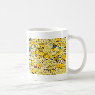 Emoji Pattern Coffee Mug