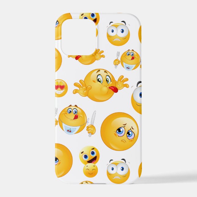 Emoji Pattern iPhone Case (Back)