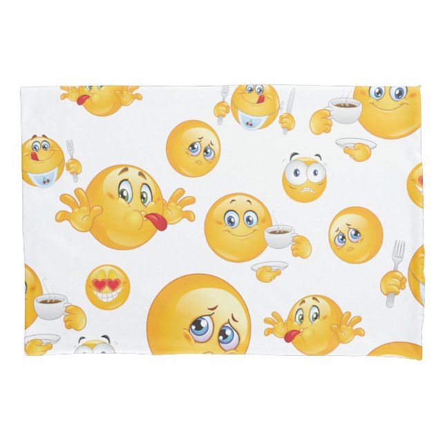 Emoji Pattern Pillowcase (Front)