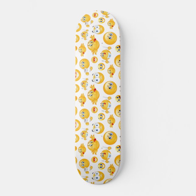 Emoji Pattern Skateboard (Front)