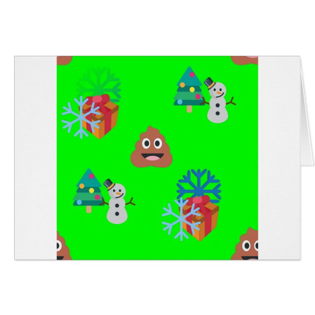 emoji poop de noël (Devant horizontal)