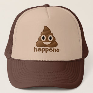 Emoji Poop Happens Trucker Hat