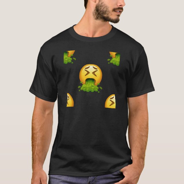 emoji puking T-Shirt (Front)
