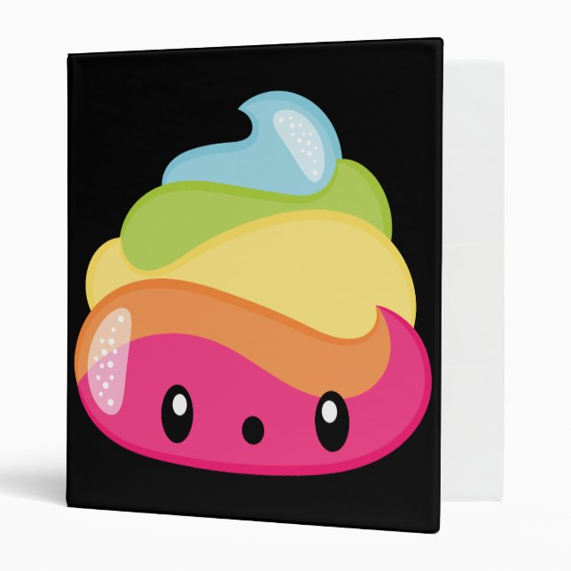 Emoji Rainbow Poop! Binder (Front/Inside)