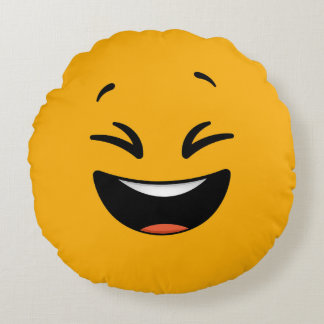 Emoji Round Pillow 