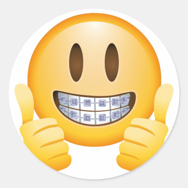 Emoji Smiling Sticker (Front)