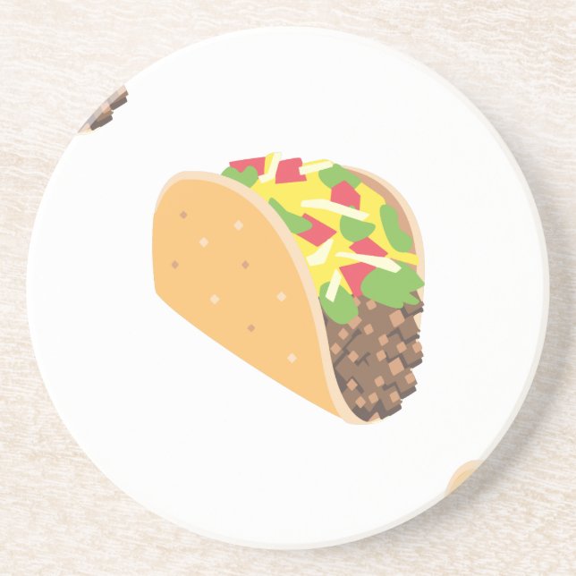 emoji taco coaster (Front)
