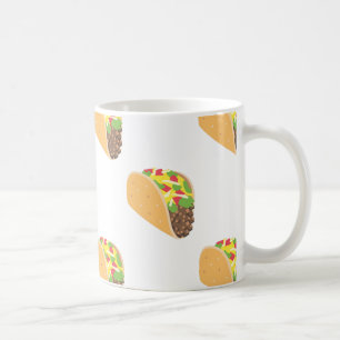 emoji taco coffee mug
