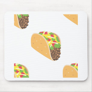 emoji taco mouse pad