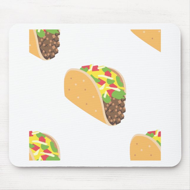 emoji taco mouse pad (Front)