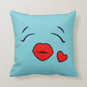 emoji throw pillow
