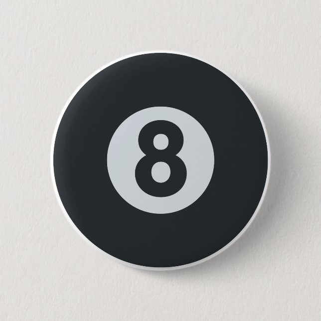 Emoji Twitter - Eight ball Pool 2 Inch Round Button (Front)