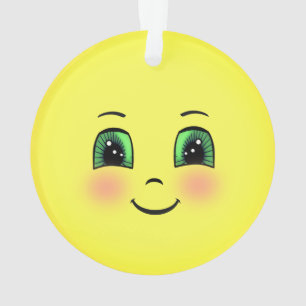 Emoji visage heureux soleil mignon