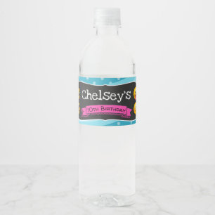 Emoji Water Bottle Labels - Emoji Pool Party