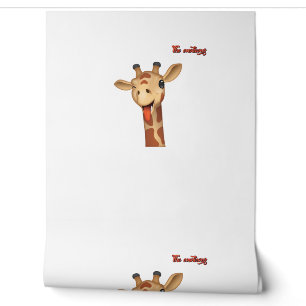 emoji winking tongue out giraffe face wallpaper