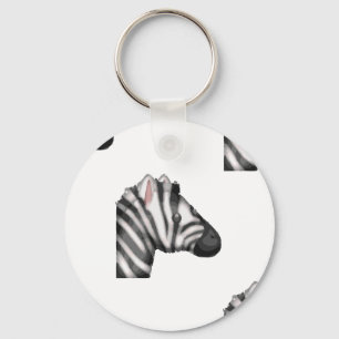 emoji zebra keychain
