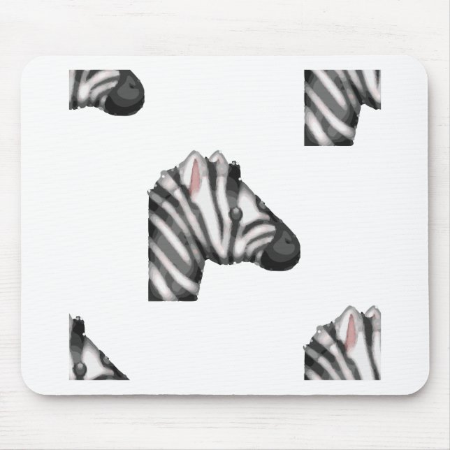 emoji zebra mouse pad (Front)