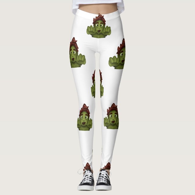 emoji zombie homme leggings (Devant)