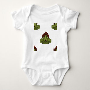 emoji zombie man baby bodysuit