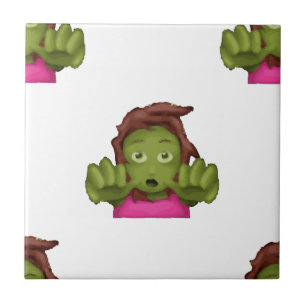 emoji zombie woman tile