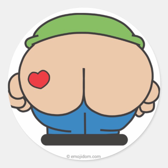 Emojidom stickers: Mooning Classic Round Sticker (Front)