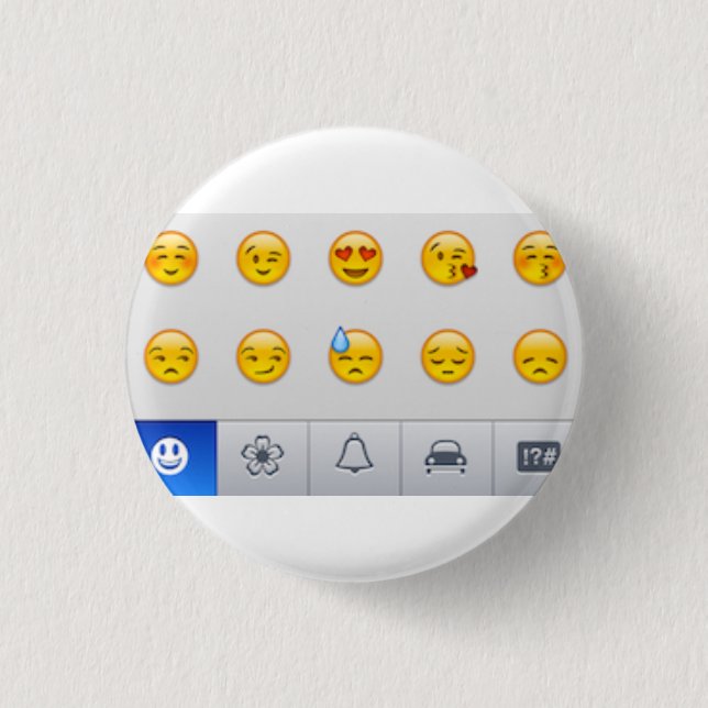Emojis 1 Inch Round Button (Front)