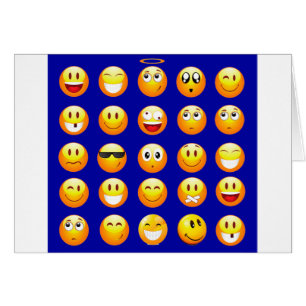 emojis bleu foncé