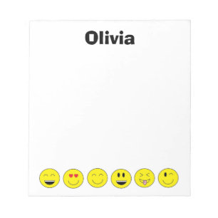 Emojis Personalized Notepad
