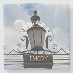 Emory University Lantern, Atlanta Marble Stone Coa Stone Coaster