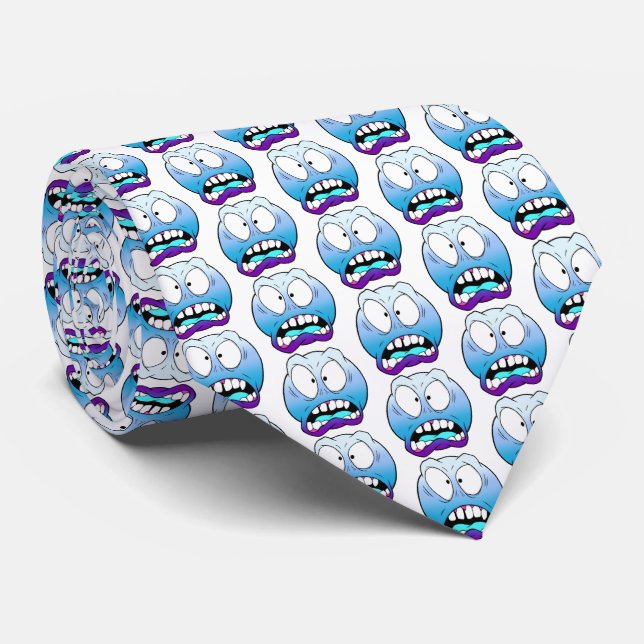 Emote Face Neck Tie (Rolled)