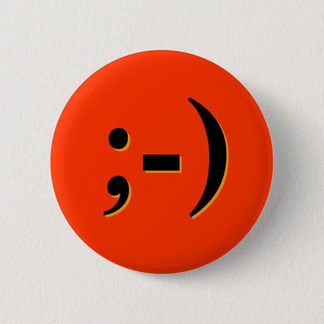 Emote-o-Lantern - orange 2 Inch Round Button (Front)