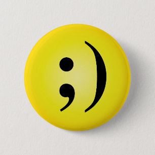 Emoticon 2 Inch Round Button