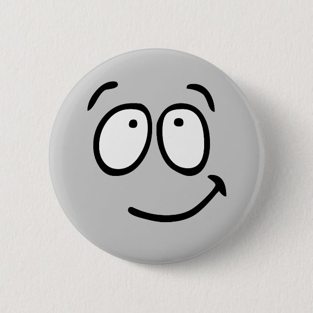 Emoticon Customizable Background Button (Front)