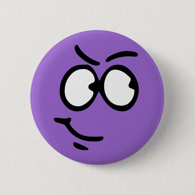 Emoticon Customizable Background Button (Front)