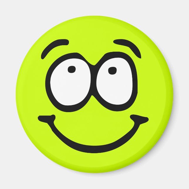 Emoticon Customizable Background Magnet (Front)