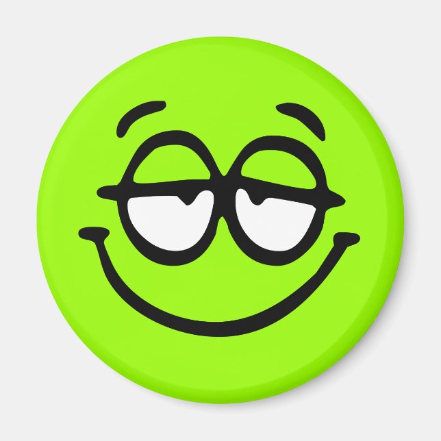 Emoticon Customizable Background Magnet (Front)