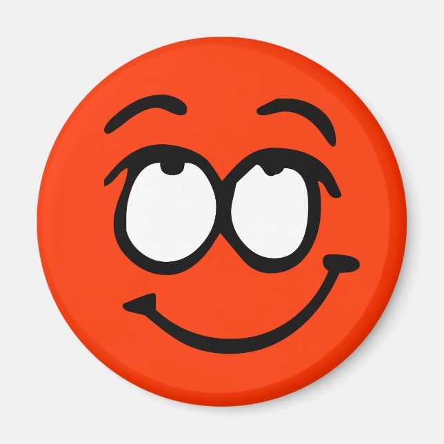 Emoticon Customizable Background Magnet (Front)