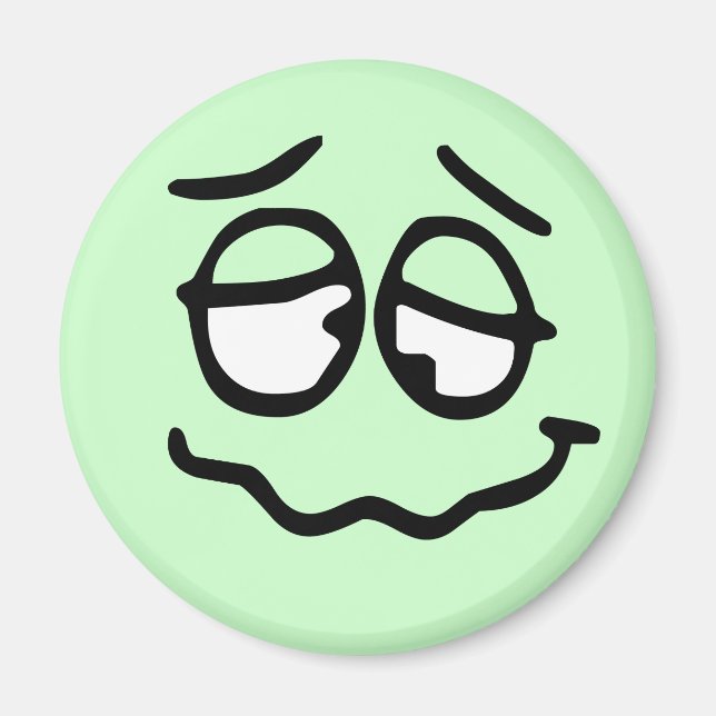 Emoticon Customizable Background Magnet (Front)