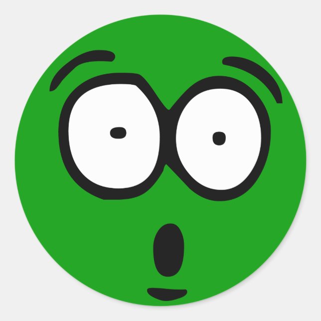 Emoticon Customizable Background Sticker (Front)