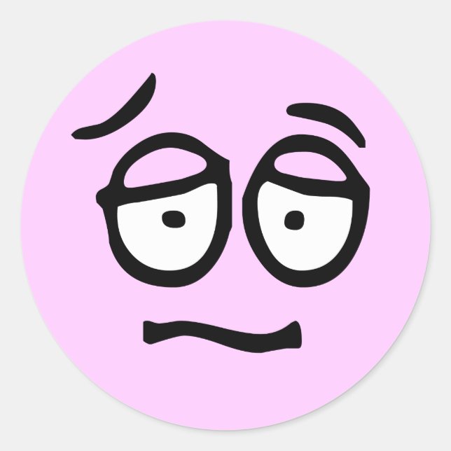 Emoticon Customizable Background Sticker (Front)