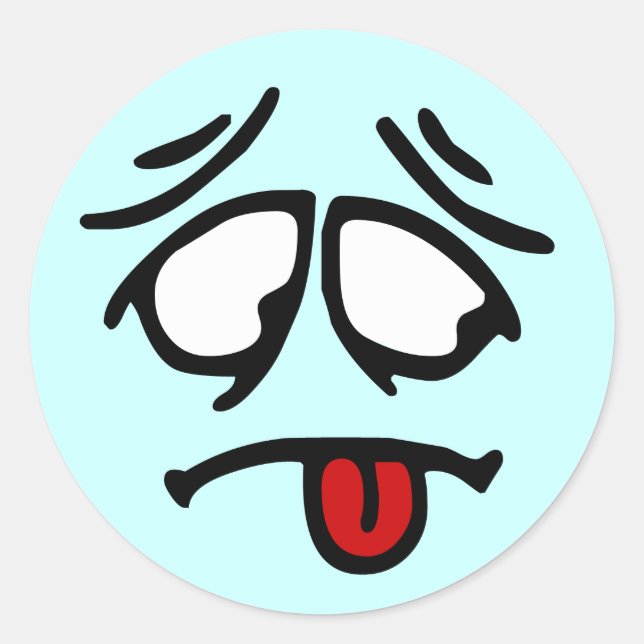 Emoticon Customizable Background Sticker (Front)