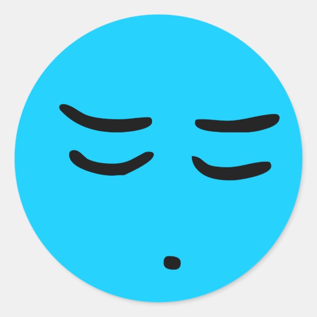 Emoticon Customizable Background Sticker (Front)