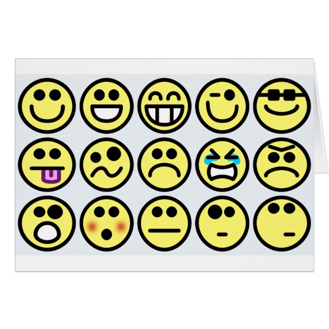 emoticon happy face (Front Horizontal)