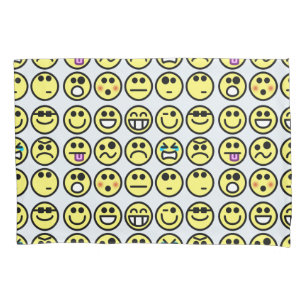 emoticon happy face pillowcase pillow case