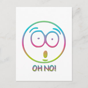 Emoticon "Oh no!" Postcard
