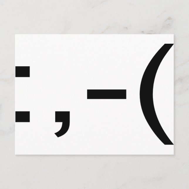 Emoticon Postcard (Front)