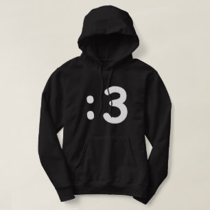 Emoticon visage chat : 3 Sweat - shirts à capuche
