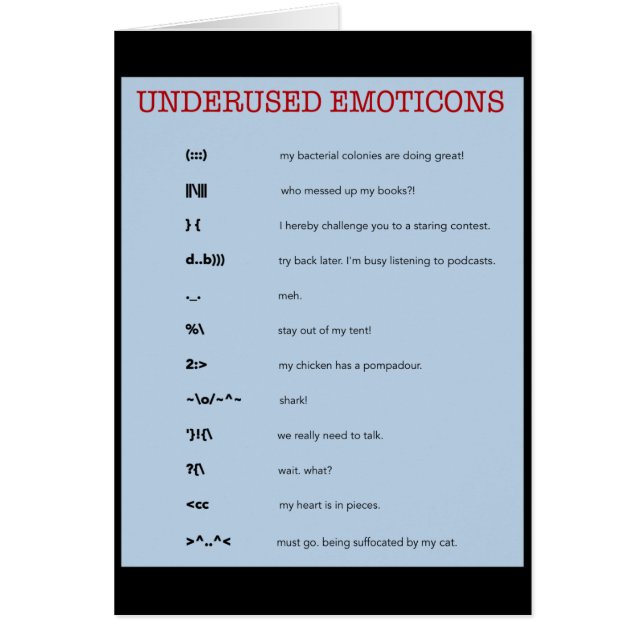 Emoticons: cards (Front)