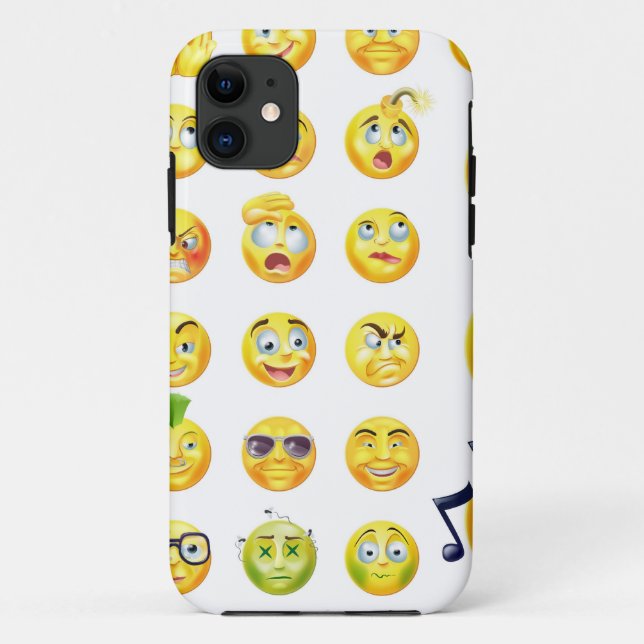 Emoticons Case-Mate iPhone Case (Back)