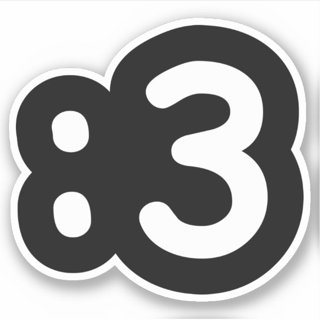 Émoticule face chat : 3 Sticker (Devant)